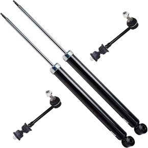 Detroit Axle-الصدمات الخلفية ستيل أشرطة لفورد 2013-2018 Escape 2015-2019 LINCOLN MKC ، 2 SHOCK ABSORBERS 2 SWAY SWAY BAR LINKS 2015 2015 2017 2018 Responaction Kit in Saudi Arabia