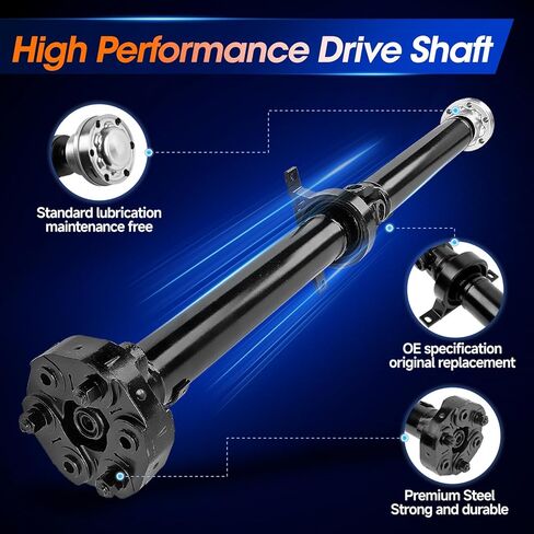 Rear Drive Shaft Prop Shaft Driveshaft Assembly [AWD Auto Trans] Fit for BMW 525xi 530xi 2006-2007| 528i xDrive 535i xDrive 2009-2010| 528xi 535xi 2008, L6 3.0L, E60 E61, OE 26107557158 in Saudi Arabia