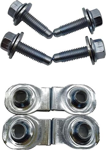 PartsFlow 4pcs Silver Front Bumper Outer Bracket Bolt U-nut Set For 2011-2016 Ford F250 F350 F450 F550 Super Duty Trucks - Bolt Set - Hardware - Automotive Repair and Maintenance in Saudi Arabia