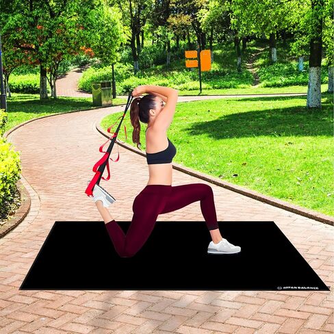 Stretching Strap with Door Anchor- 94" Door Stunt Strap with Adjustable Loops and Foam Pads- Leg Stretch Strap for Flexibility Stretching and Balance- Ideal for yoga, Dance and Ballet in Kuwait
