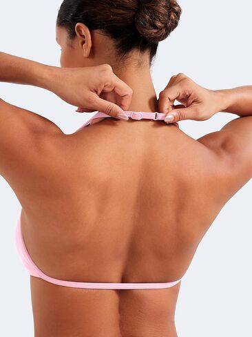 Voyjoy Impact Strappy Sports Bra قابلة للتعديل تجريب صالة الألعاب الرياضية Yoga Bra Top للنساء in Kuwait