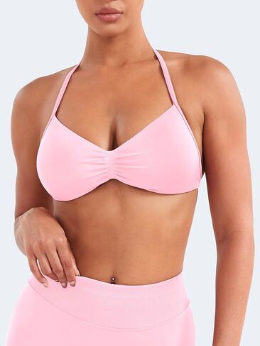 Voyjoy Impact Strappy Sports Bra قابلة للتعديل تجريب صالة الألعاب الرياضية Yoga Bra Top للنساء in Kuwait