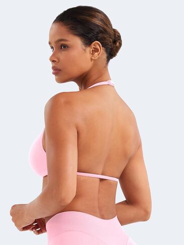 Voyjoy Impact Strappy Sports Bra قابلة للتعديل تجريب صالة الألعاب الرياضية Yoga Bra Top للنساء in Kuwait