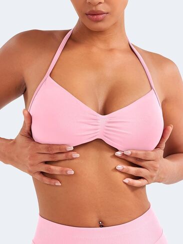 Voyjoy Impact Strappy Sports Bra قابلة للتعديل تجريب صالة الألعاب الرياضية Yoga Bra Top للنساء in Kuwait