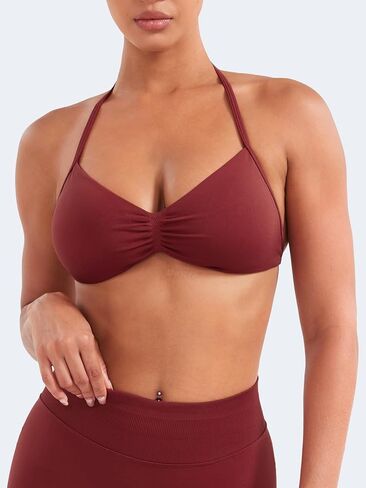 Voyjoy Impact Strappy Sports Bra قابلة للتعديل تجريب صالة الألعاب الرياضية Yoga Bra Top للنساء in Kuwait