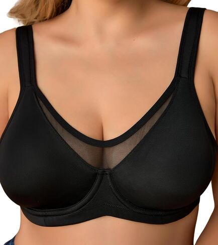 Minimizer Bras for Women Full Coverage Womens T-Shirt Unlined Bra with Underwire for Heavy Breast in Saudi Arabia