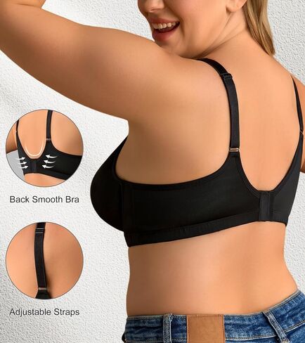 Minimizer Bras for Women Full Coverage Womens T-Shirt Unlined Bra with Underwire for Heavy Breast in Saudi Arabia