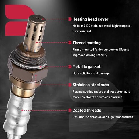 BDFHYK Oxygen Sensor Downstream O2 Sensor, Compatible with Kia Forte 10-13, Optima 11-16, Sorento 11-15, Sportage 11-16, Compatible with Hyundai Tucson 10-14, L4 2.0L 2.4L, 234-4238 1PCS in Saudi Arabia