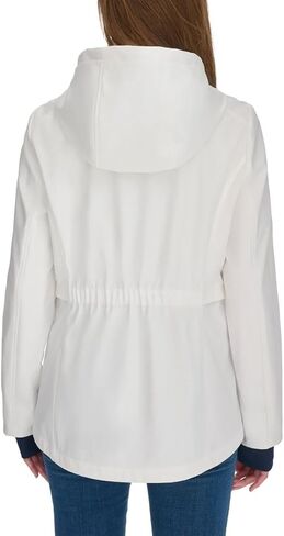 Tommy Hilfiger Women’s Lightweight Stand Collar Windbreaker (Navy,Large) in Kuwait