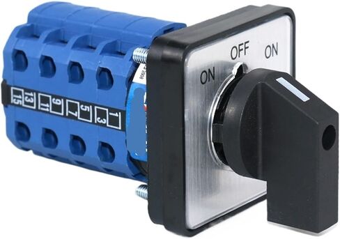 1pcs SZW26/LW26-20/D404.4 ON Off ON 20A 4Pole 16 Terminals 64X64/48X48 Mm Panel Electric Reversing Cam Changeover Rotary Switch(D404.4 ON Off ON 48) in Kuwait
