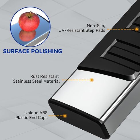 6.5 Inches Running Boards & Steps Compatible with 2019-2025 Chevy Silverado/GMC Sierra 1500, 2020-2025 Silverado/Sierra 2500HD 3500HD Crew Cab (Excl. 2019 1500 LD), Silver Nerf Bars Side Step in Saudi Arabia