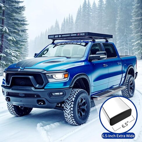 6.5 Inches Running Boards & Steps Compatible with 2019-2025 Chevy Silverado/GMC Sierra 1500, 2020-2025 Silverado/Sierra 2500HD 3500HD Crew Cab (Excl. 2019 1500 LD), Silver Nerf Bars Side Step in Saudi Arabia