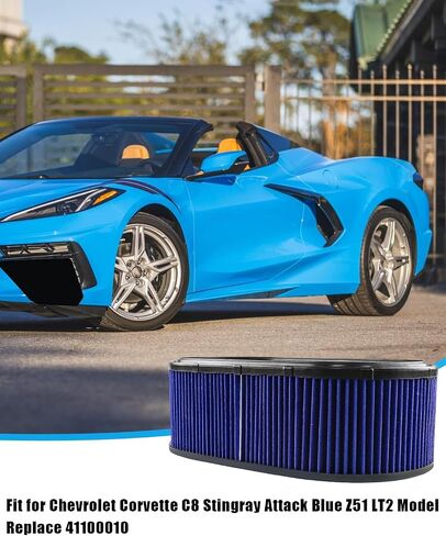 مرشح الهواء الجاف نانو ملاءمة لشيفروليه كورفيت C8 Stingray Attack Blue Z51 LT2 ، مرشح الهواء استبدال 41100010 in Saudi Arabia