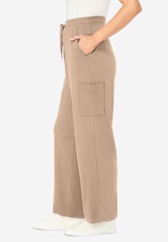 Woman Within Plus Size Knit Pull-On Drawstring Cargo Pants in Saudi Arabia
