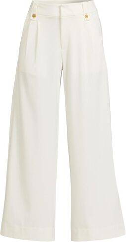 Lands' End Women's Soft Polish High Rise Wide Leg Crop Pants in Saudi Arabia