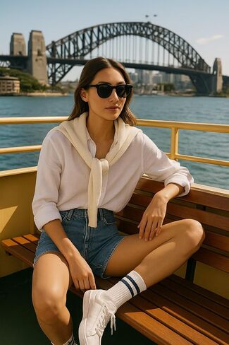The High Crew – Vintage-Inspired Athletic Crew Socks | Extra-Long Staple Cotton | Cushioned Heel & Toe | Classic Court Style | Unisex Fit (4 Pairs) in Saudi Arabia