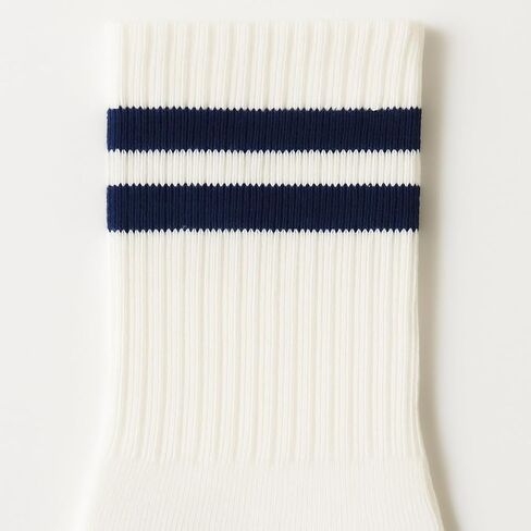 The High Crew – Vintage-Inspired Athletic Crew Socks | Extra-Long Staple Cotton | Cushioned Heel & Toe | Classic Court Style | Unisex Fit (4 Pairs) in Saudi Arabia