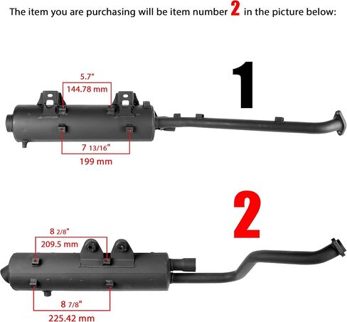 Caltric Muffler with Gasket Compatible with Kawasaki Prairie 650 Kvf650 A B 4X4 2002-2003 in Saudi Arabia