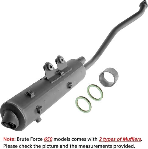 Caltric Muffler with Gasket Compatible with Kawasaki Prairie 650 Kvf650 A B 4X4 2002-2003 in Saudi Arabia