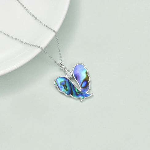 YFN Angel Wings Necklace Earrings Set Sterling Silver Guardian Angel Wings Pendant Jewelry for Women in Saudi Arabia