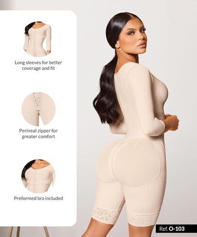 Forma Tu Cuerpo ، Faja Colombiana ، Faja Pacifica Fullshaper مع حمالة صدر و 3 خطافات ، بعد الجراحة استعادة in Kuwait