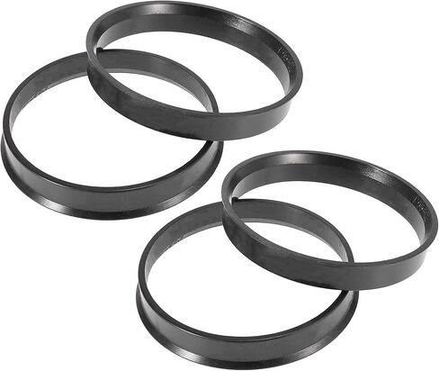 X Autohaux 4pcs البلاستيك 60.1 مم إلى 66.1 مم محور السيارة مركزية حلقات العجلات المركز in Saudi Arabia