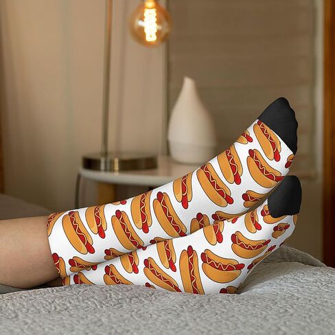 Unisex Trendy Novelty Crew Socks Casual Funny Crazy Dress Socks in Saudi Arabia