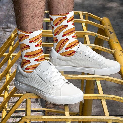 Unisex Trendy Novelty Crew Socks Casual Funny Crazy Dress Socks in Saudi Arabia