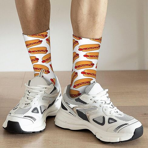 Unisex Trendy Novelty Crew Socks Casual Funny Crazy Dress Socks in Saudi Arabia