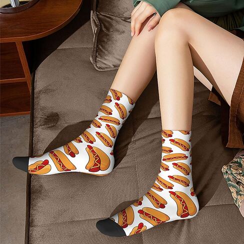 Unisex Trendy Novelty Crew Socks Casual Funny Crazy Dress Socks in Saudi Arabia