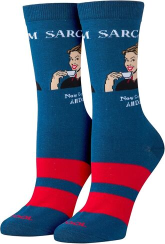 Cool Sock - Attitude Sarcastic Crew Sock Value Bundle - 5 Pairs Funny Swear Word Gift Set - Size Medium for Men, Women & Kids - Curse Saying Novelty Sock Pack - Comfy Cotton Blend - Cool for Adults in Saudi Arabia