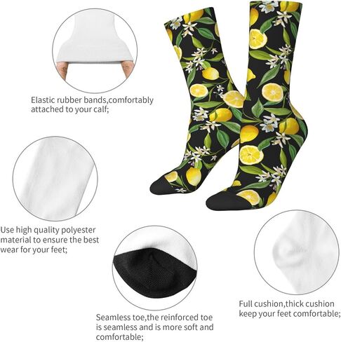Unisex Trendy Novelty Crew Socks Casual Funny Crazy Dress Socks in Saudi Arabia