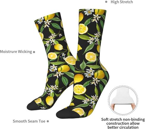 Unisex Trendy Novelty Crew Socks Casual Funny Crazy Dress Socks in Saudi Arabia