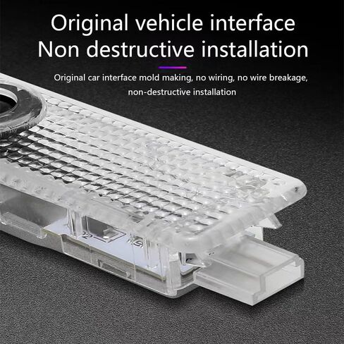 4 PCS CAR LIGHT LIGHT ، LED DOOR LIDESOR LIGHT ، بدائل ضوء باب السيارة ، مصابيح البودل لمدة 1/2/3/4/5/6/7 قابلة للاستبدال مع X1/X2/X3/X4/X5/X6/X7/M/Z/GT in Kuwait