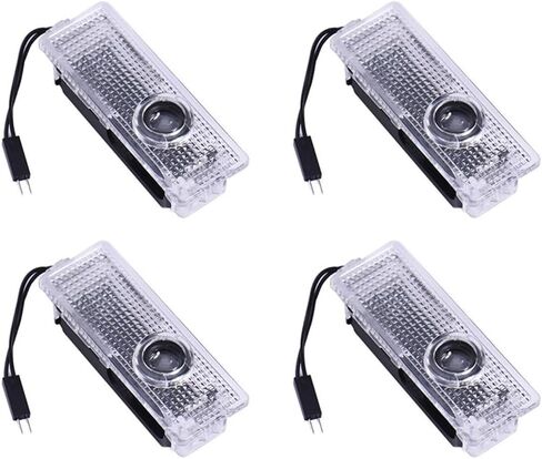 4 PCS CAR LIGHT LIGHT ، LED DOOR LIDESOR LIGHT ، بدائل ضوء باب السيارة ، مصابيح البودل لمدة 1/2/3/4/5/6/7 قابلة للاستبدال مع X1/X2/X3/X4/X5/X6/X7/M/Z/GT in Kuwait