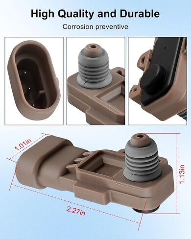 Fuel Tank Pressure Sensor Fit for Buick Terraza Chevrolet Avalanche Express Impala Monte Carlo Silverado Suburban GMC Savana Yukon Pontiac Montana 2002-2008 Replace 16238399 9377680 09377680 16196060 in Saudi Arabia