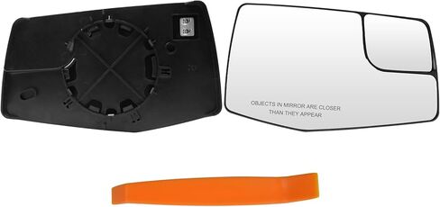 زجاج مرآة مدفأ متوافق مع تشيفي سيلفرادو 1500 GMC Sierra 1500 2019-2025 ، بديل الزجاج الخارجي من جانب السائق اليسرى لـ GM1324159 84309708 الجانب الأيسر in Kuwait