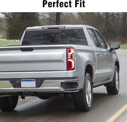 زجاج مرآة مدفأ متوافق مع تشيفي سيلفرادو 1500 GMC Sierra 1500 2019-2025 ، بديل الزجاج الخارجي من جانب السائق اليسرى لـ GM1324159 84309708 الجانب الأيسر in Kuwait