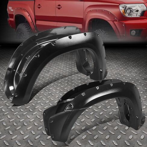 Pocket Style Rivet Fender Flares Fit For 2012-2015 T0Y0TA Tacoma 73.5 Fleetside Bed in Kuwait