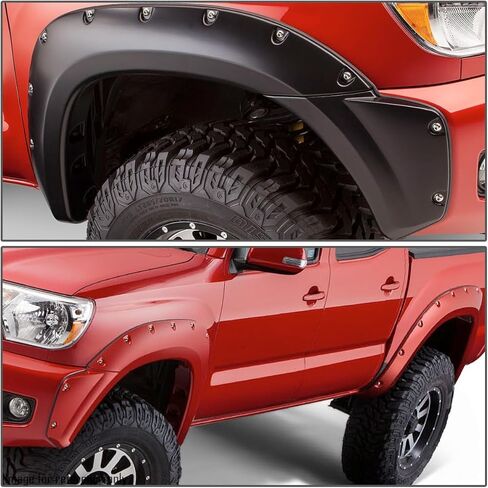 Pocket Style Rivet Fender Flares Fit For 2012-2015 T0Y0TA Tacoma 73.5 Fleetside Bed in Kuwait