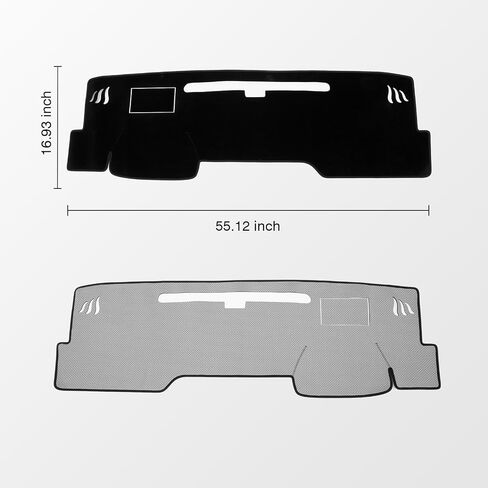 KUST Car Dash Cover for Toyota Camry 2025-2026 Left Hand Drving Dash Carpet Polyester Non-Slip Dash Protector Interior Accessories for Camry Custom Fit Dash Mat Sunshade Windshield Glare Black in Saudi Arabia