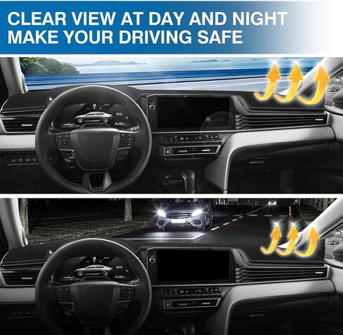 KUST Car Dash Cover for Toyota Camry 2025-2026 Left Hand Drving Dash Carpet Polyester Non-Slip Dash Protector Interior Accessories for Camry Custom Fit Dash Mat Sunshade Windshield Glare Black in Saudi Arabia