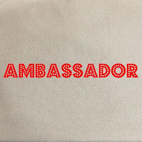 Cafepress Retro Ambassador (Red) Cap Cap القابلة للتعديل in Kuwait