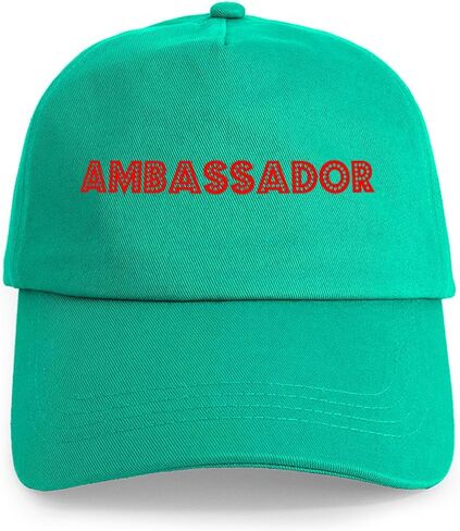 Cafepress Retro Ambassador (Red) Cap Cap القابلة للتعديل in Kuwait