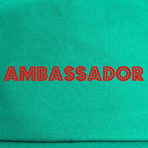 Cafepress Retro Ambassador (Red) Cap Cap القابلة للتعديل in Kuwait