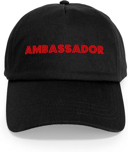 CafePress Retro Ambassador (Red) Cap Adjustable Baseball Cap in Saudi Arabia