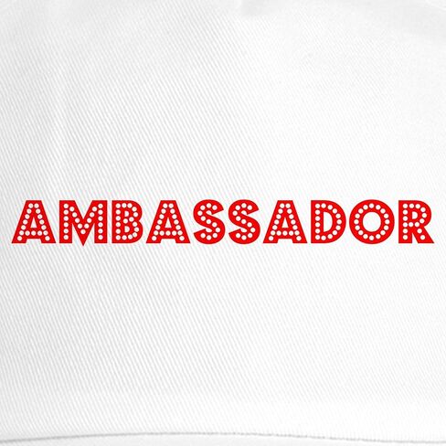 Cafepress Retro Ambassador (Red) Cap Cap القابلة للتعديل in Kuwait
