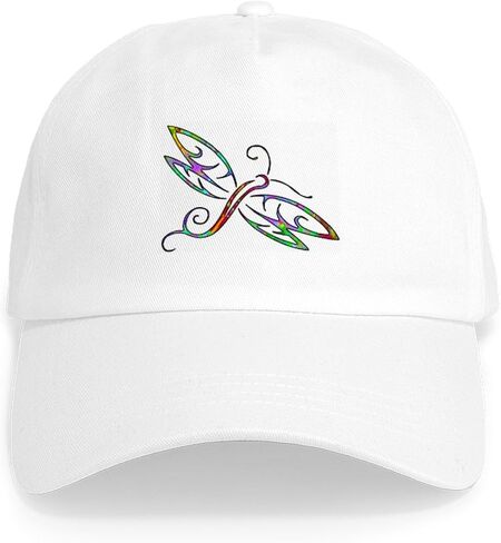 CafePress Dragonfly Cap (White & Tan) Adjustable Baseball Cap in Saudi Arabia