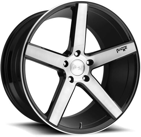 Niche M124 MILAN GLOSS Black Wheel (0 × 0. بوصة /5 × 114 مم ، 35 مم إزاحة) in Saudi Arabia