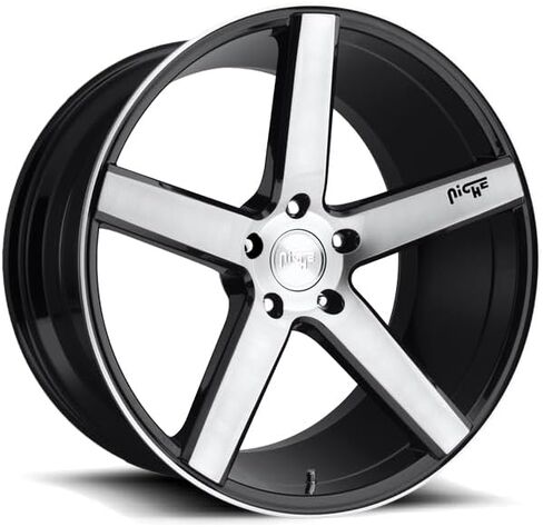 Niche M124 MILAN GLOSS Black Wheel (0 × 0. بوصة /5 × 114 مم ، 35 مم إزاحة) in Saudi Arabia
